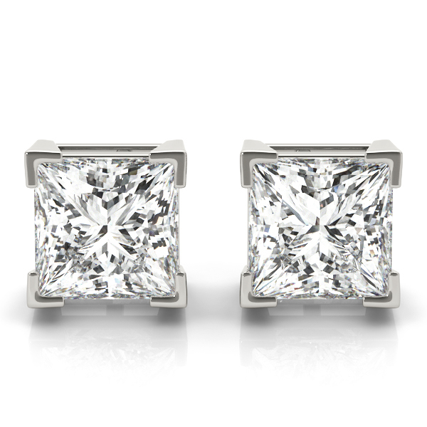 Princess cut earing Clearance